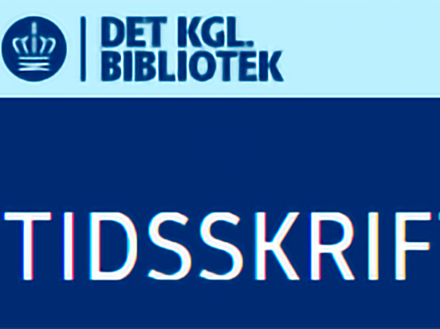 logo for tidsskrift.dk og det kongelige bibliotek på henholdsvis blå og lyseblå baggrund